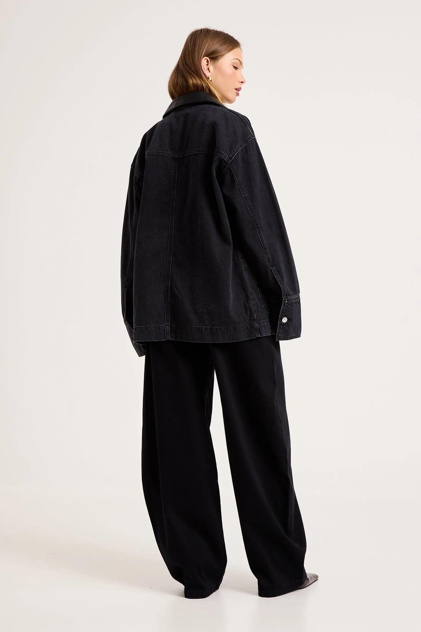 Denim Chore Jacket in Mercer Black