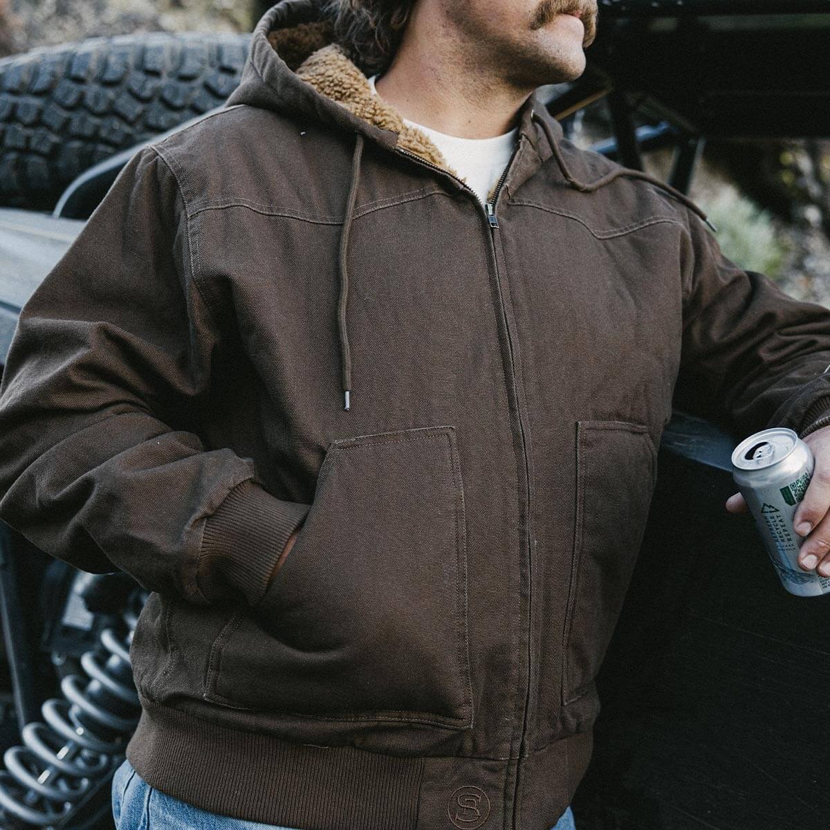 Bison Insulated Jacket in Tobacco