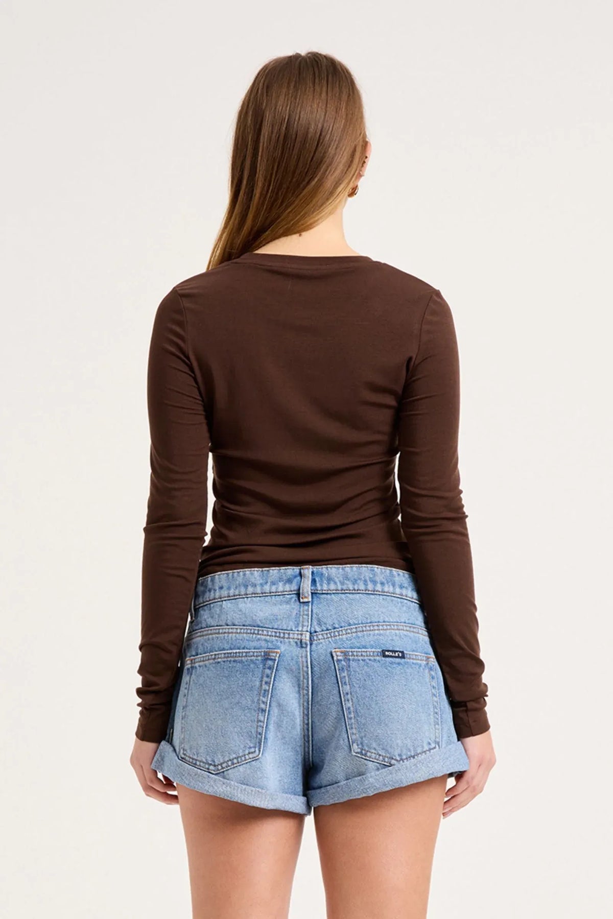 Siren Lace Long Sleeve in Chocolate