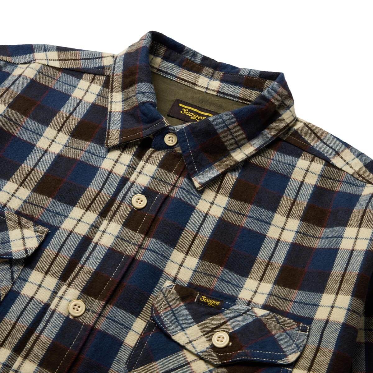 Calico Flannel in Aged Navy