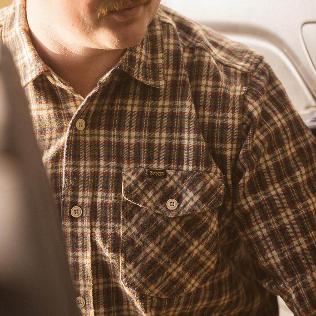 Calico Flannel in Roasted Caramel
