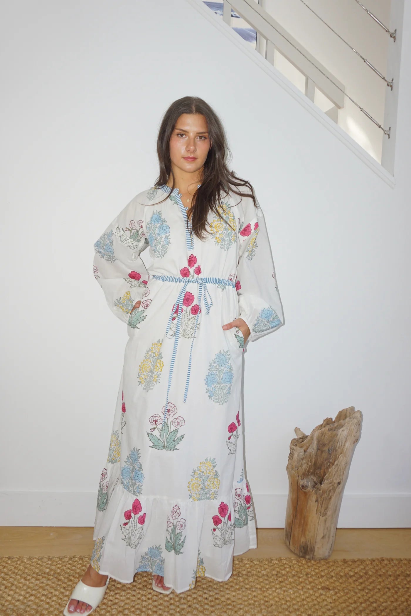 JOEL MAXI DRESS - MIXED PRINT FLORAL