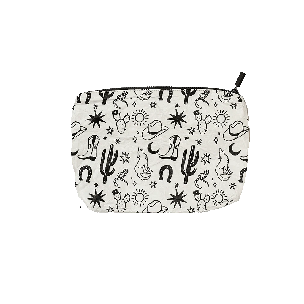 Western Water Resistant Tyvek Printed Pouch