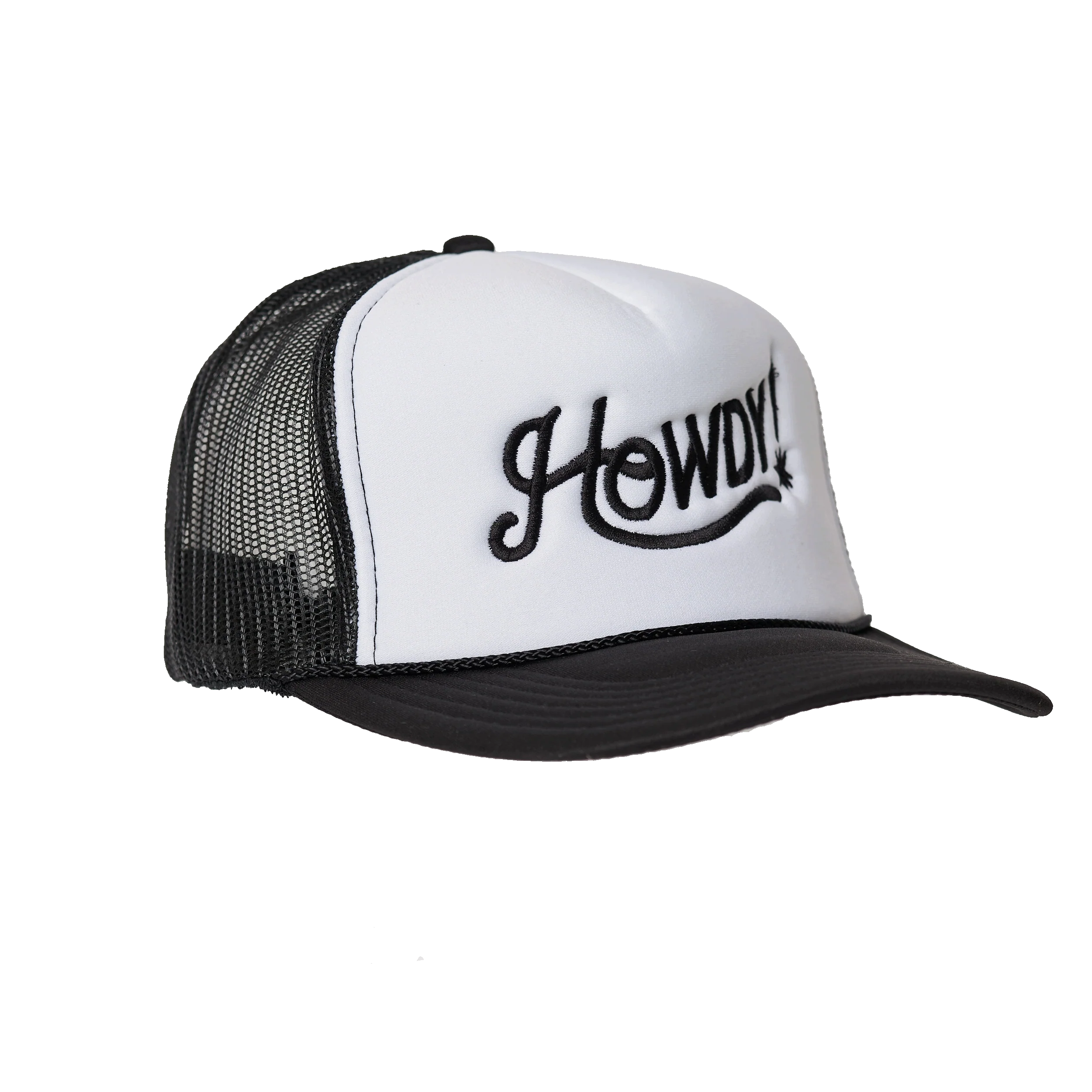 Howdy Trucker Hat- White