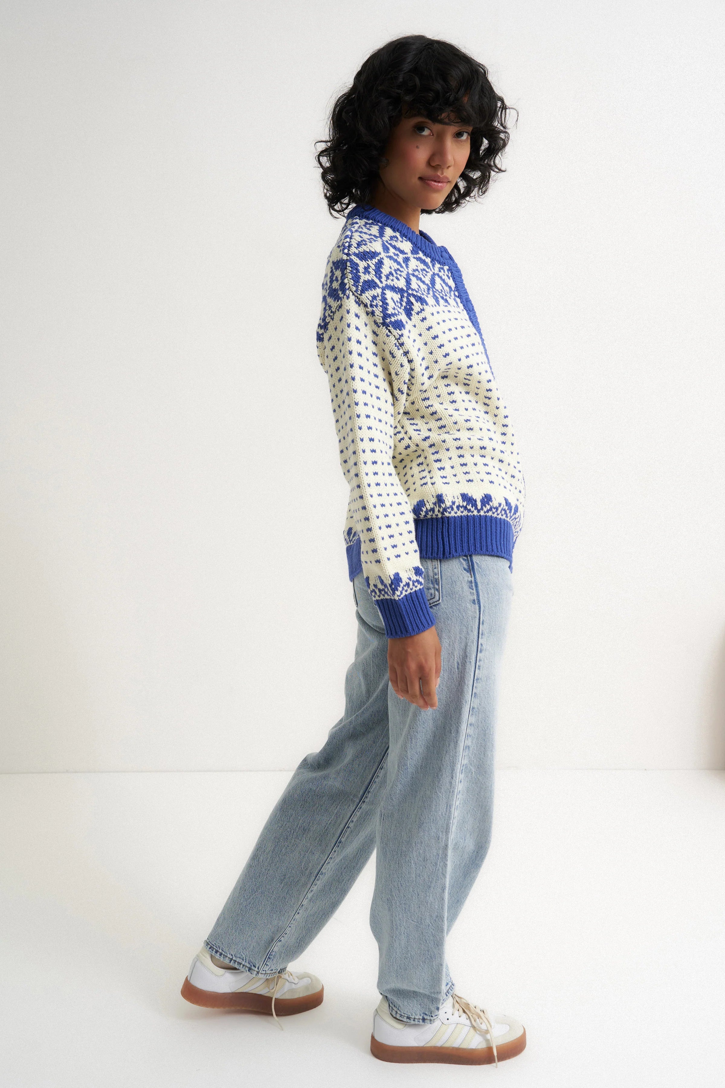 Oversized Maeve Cardigan - Blue