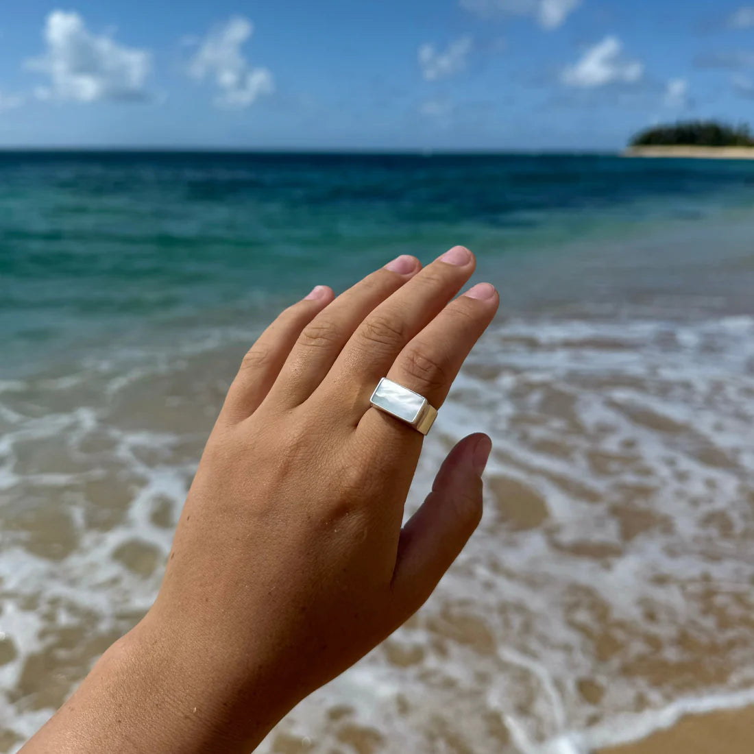 Savannah Ring - Mother of Pearl (Handmade)