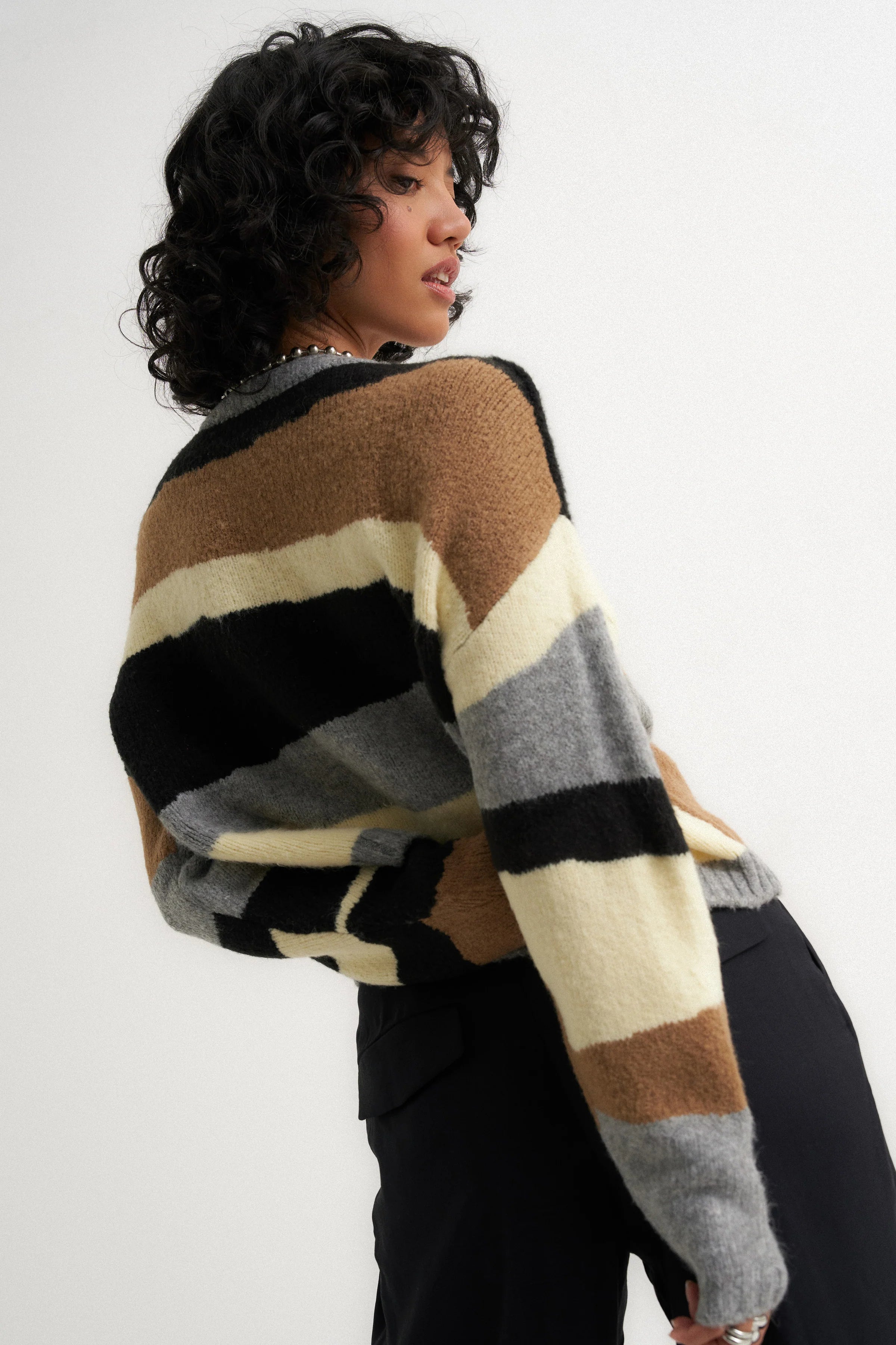 Selma Cardigan - Heather Grey Multi