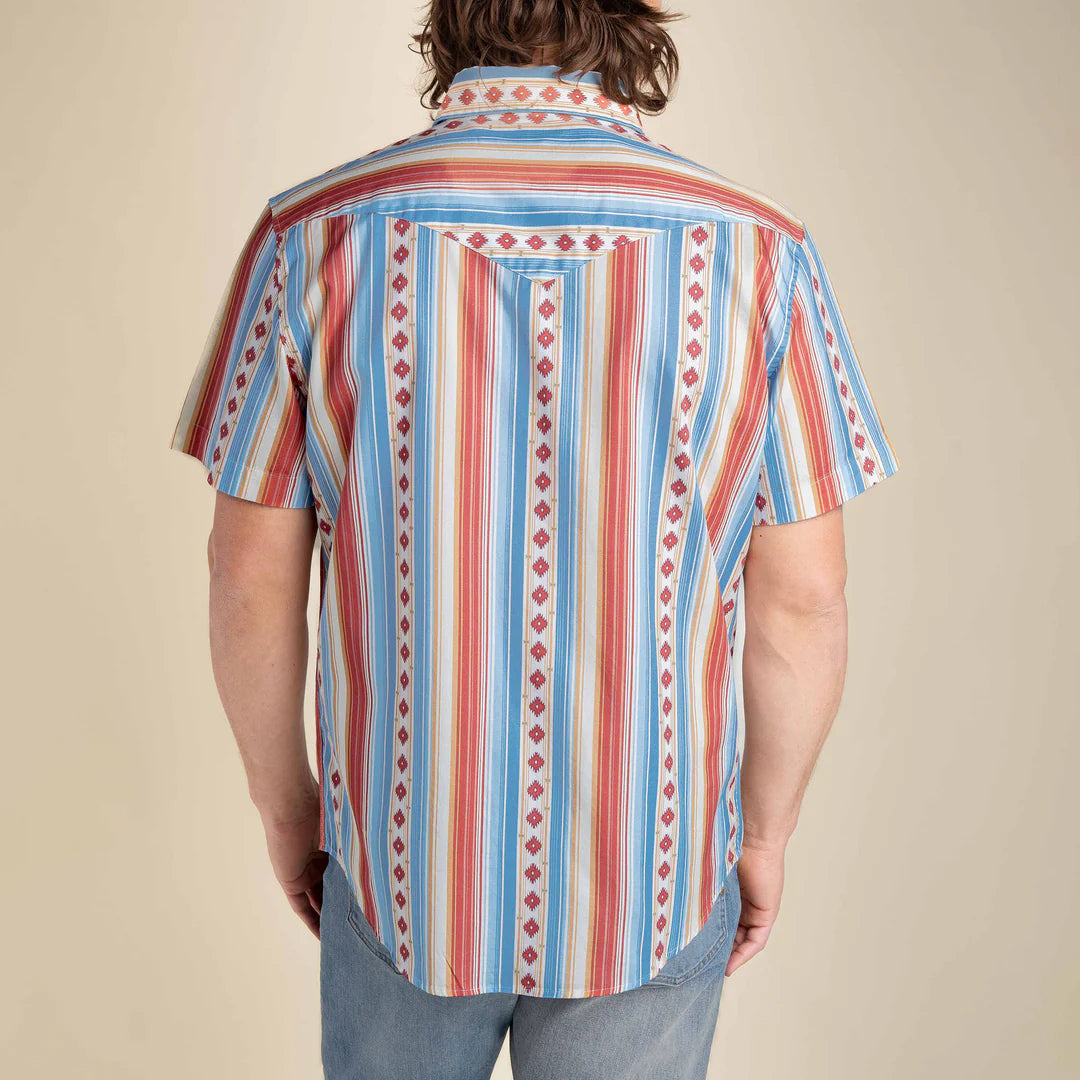 SERAPE PEARL SNAP SHORT SLEEVE- SEDONA RED