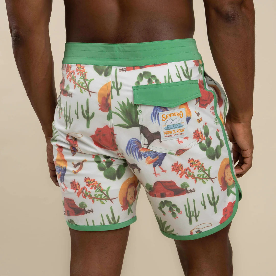 POINT BAR BOARDSHORTS- COWBOY SUREAL