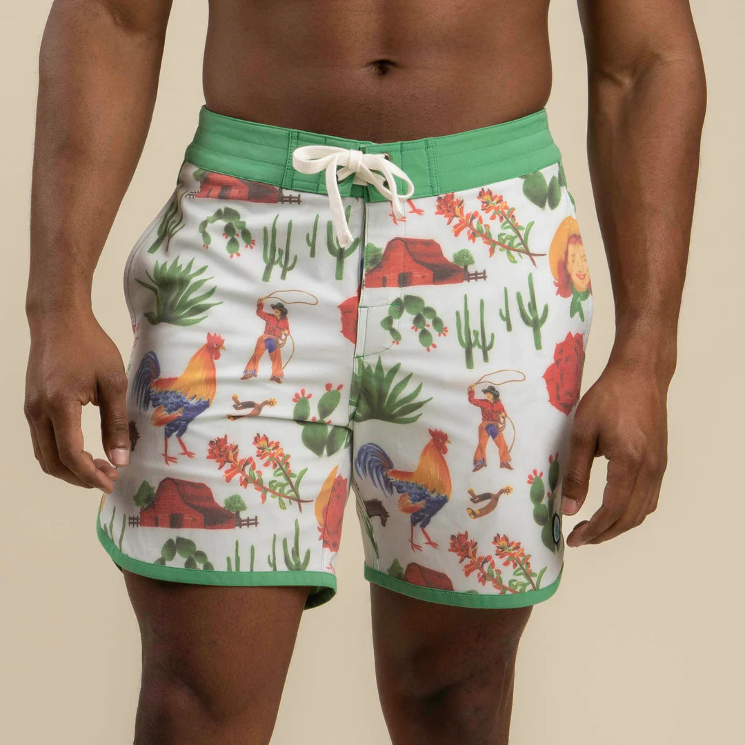 POINT BAR BOARDSHORTS- COWBOY SUREAL