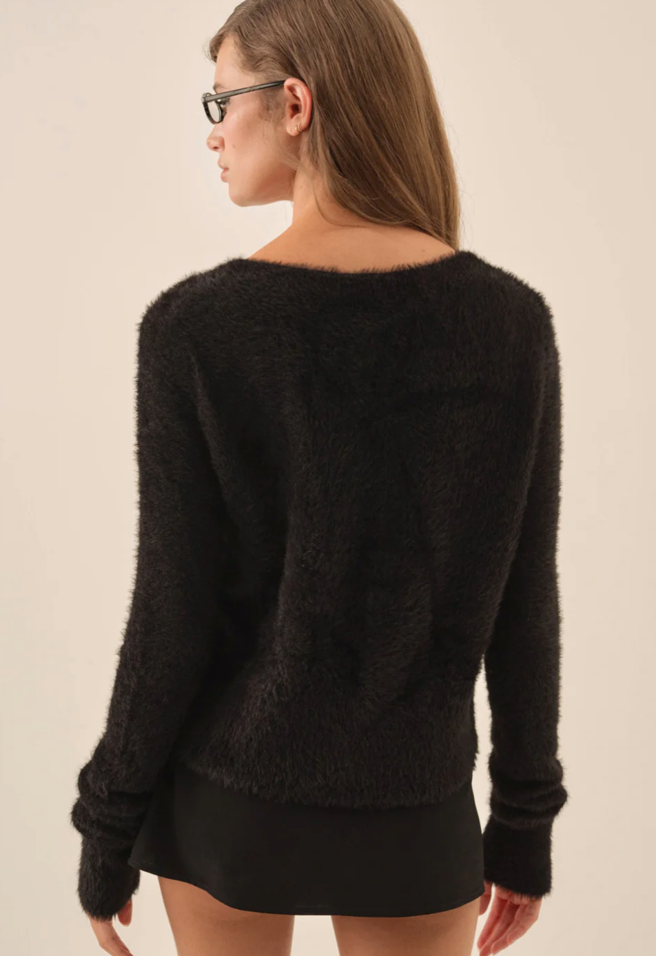 Tayla Knit Cardigan- Black