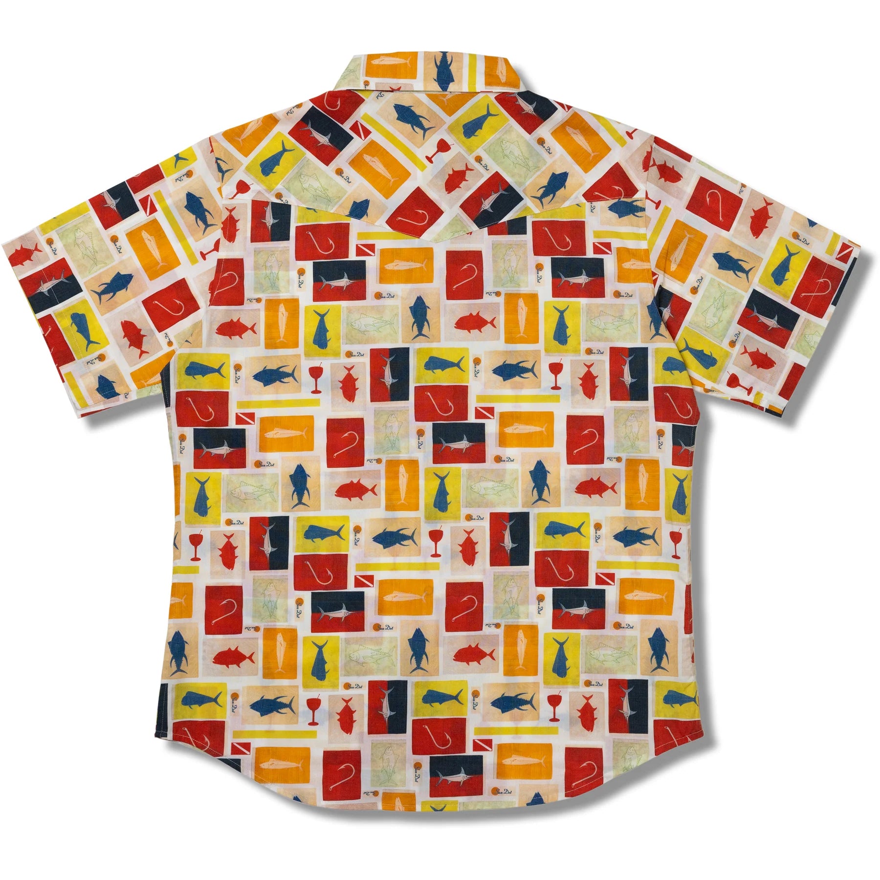 Sun Dot Fish Flag Shirt