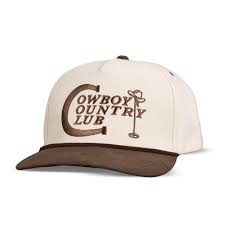 COWBOY COUNTRY CLUB HAT-Cream/Brown