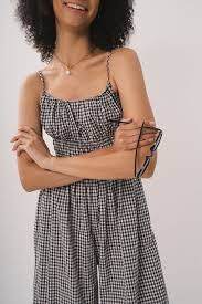 Gingham Wide Fit Jumpsuit