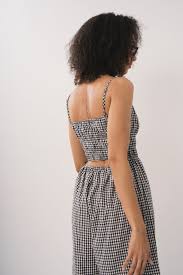 Gingham Wide Fit Jumpsuit