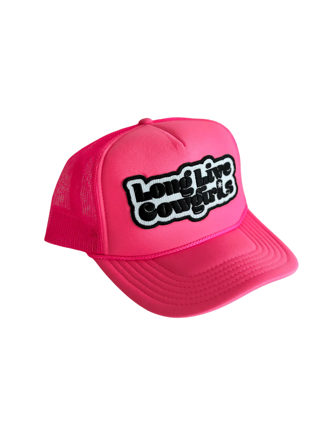 Long Live Cowgirls Trucker Hat- Pink