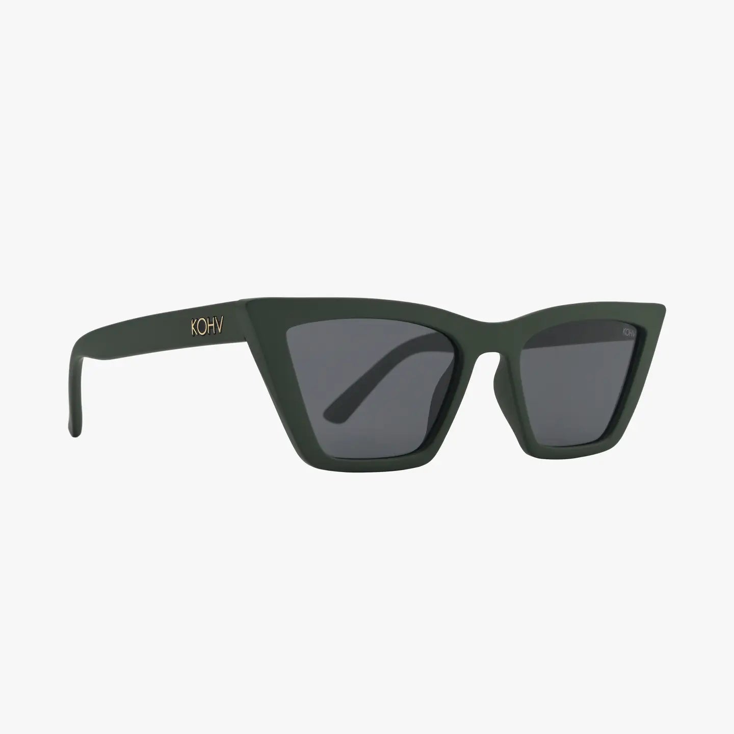 Bay Olive Green Polarized Women's Cat Eye Fashion Sunglasses