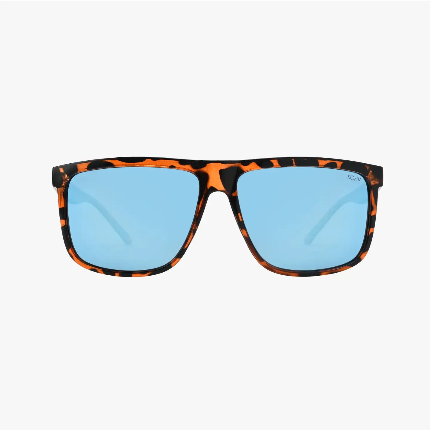 Evans Tortoise Ocean Polarized Square Classic Sunglasses