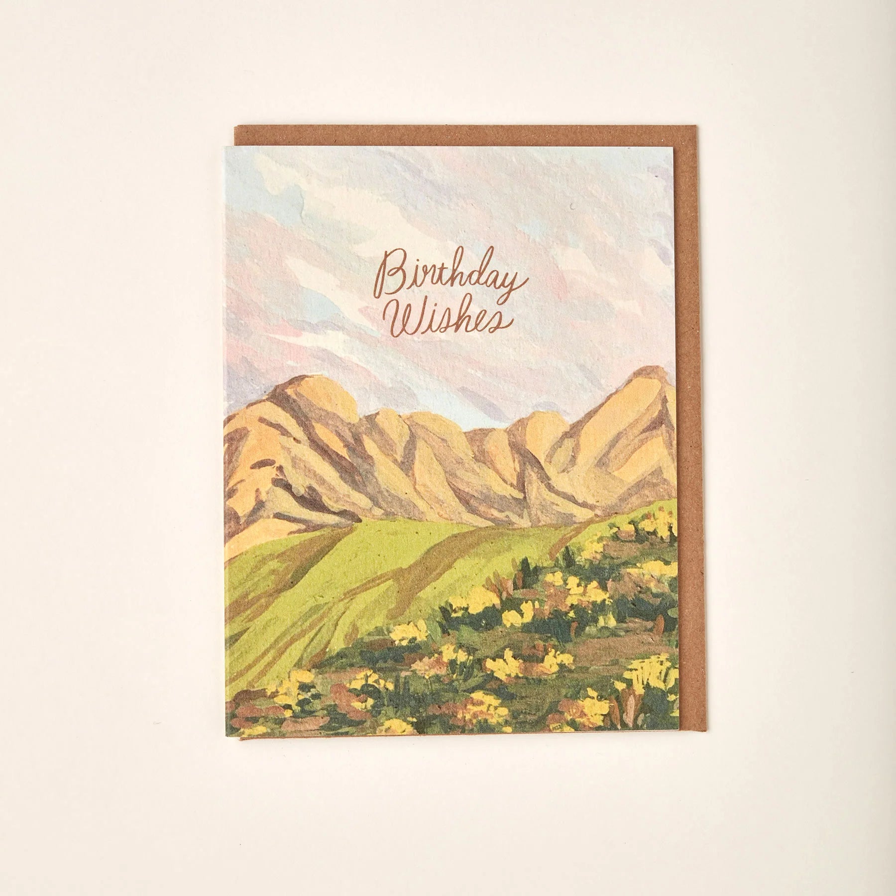 Birthday Wishes Mountain Greeting Card