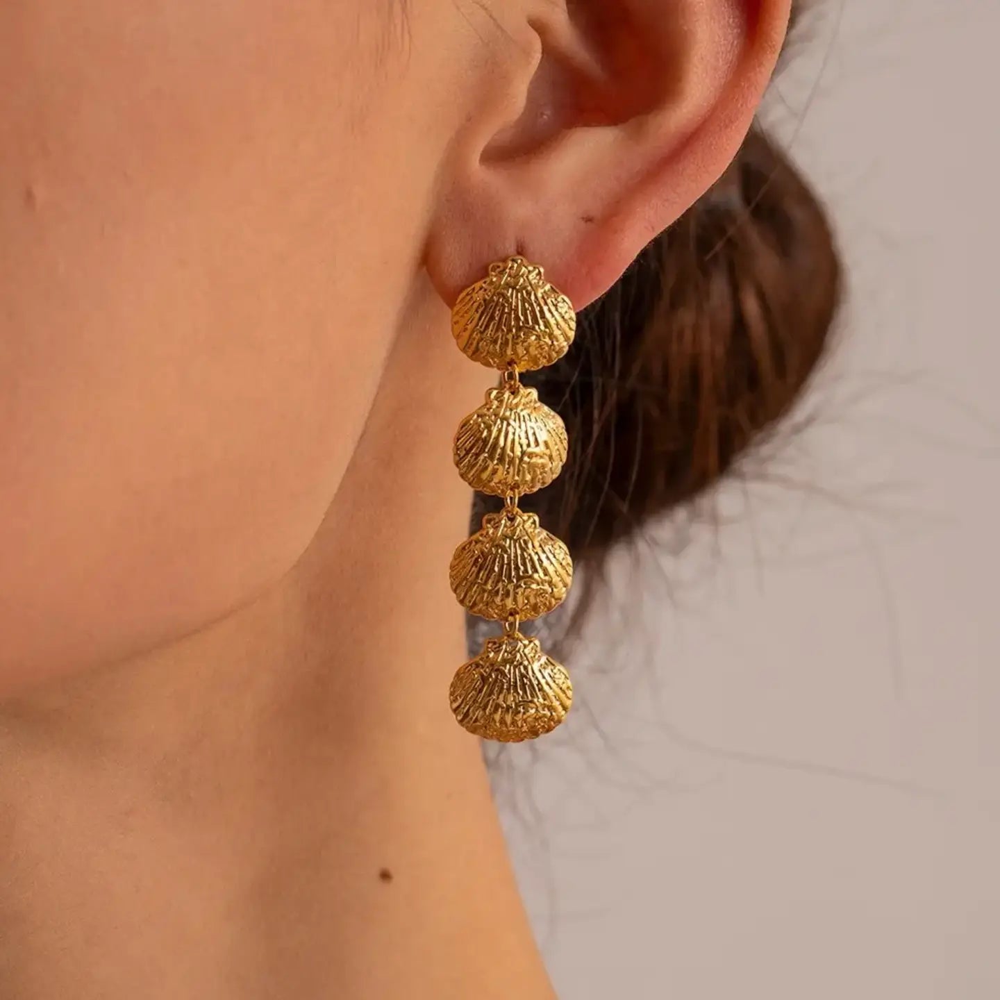 Marina Four Shell Drop Earrings
