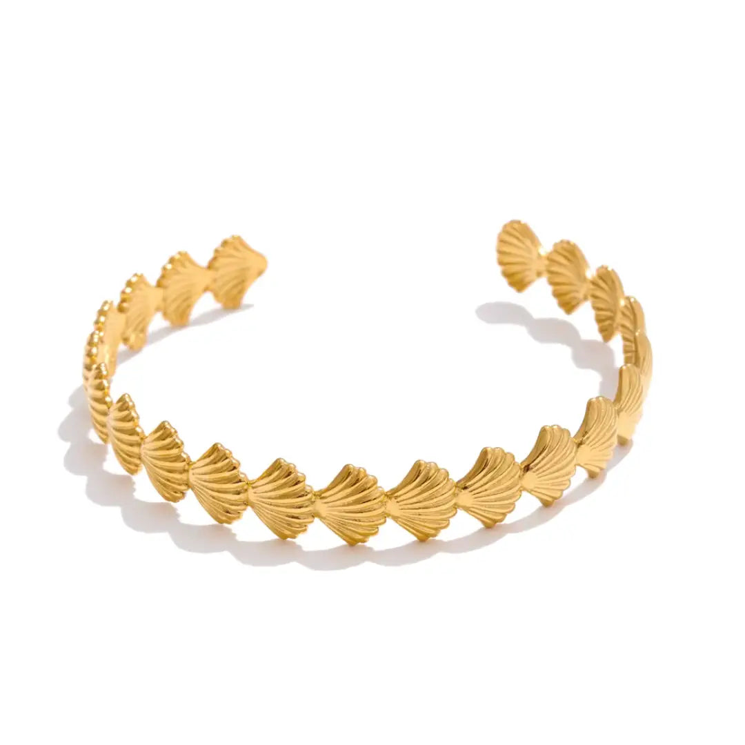 Sally Shell Adjustable Cuff Bracelet