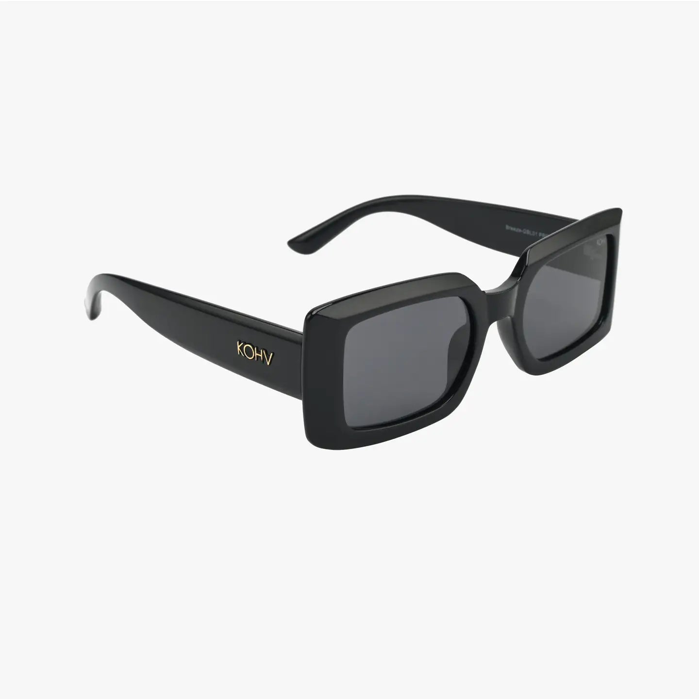 Breeze Midnight Polarized Rectangle Fashion Sunglasses