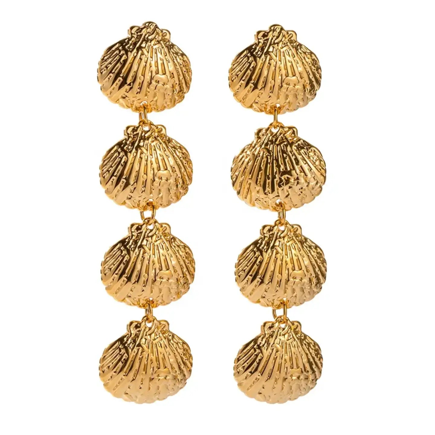 Marina Four Shell Drop Earrings