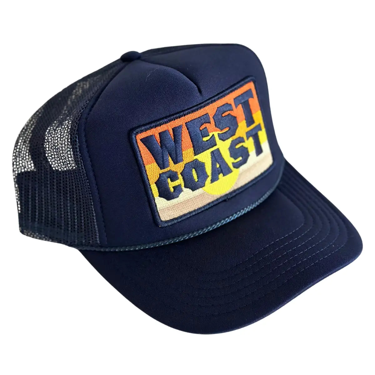 West Coast Patch Trucker Hat- Navy