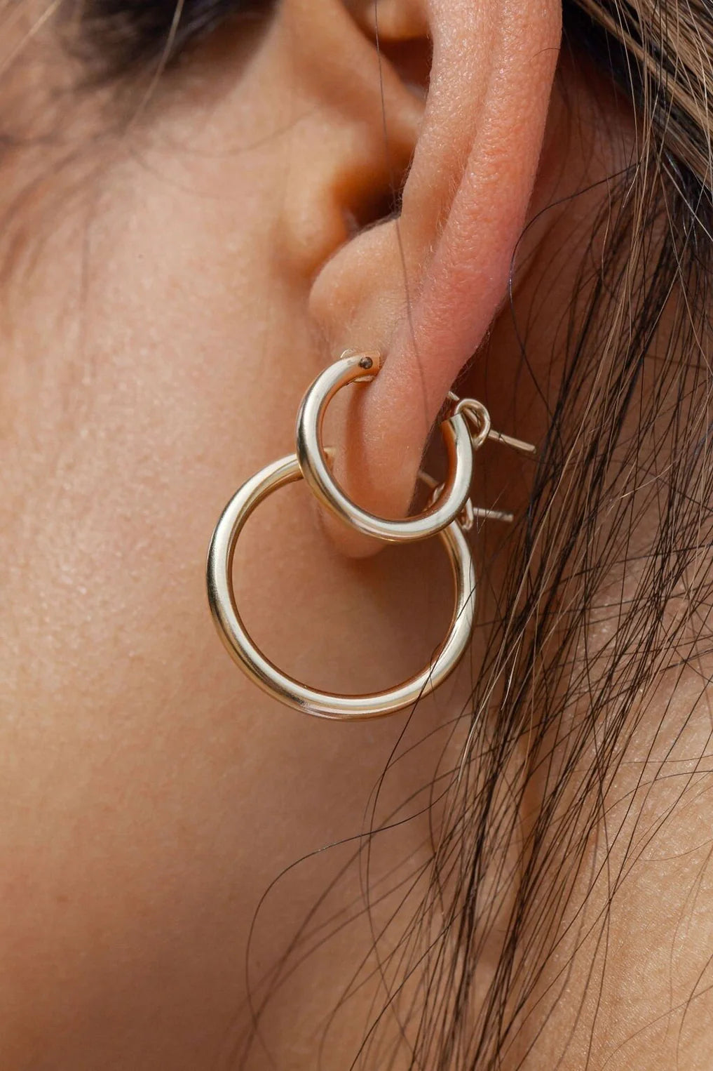 Everyday Gold Filled Hoops - Ahulani (Medium)
