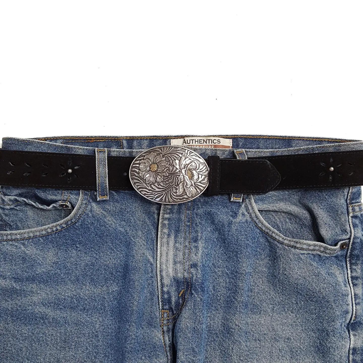 Buckle: Western Oval Sunflower Buckle