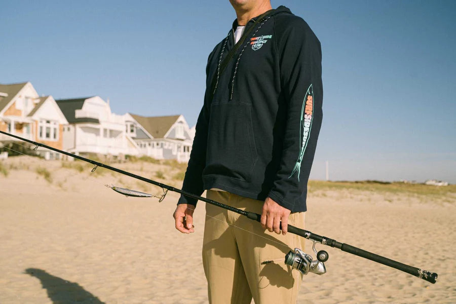 JETTY SOFT TERRY ZIP HOODIE - NAVY BLAZER