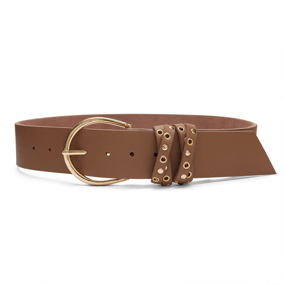 Nova Leather Belt- Vintage Brown